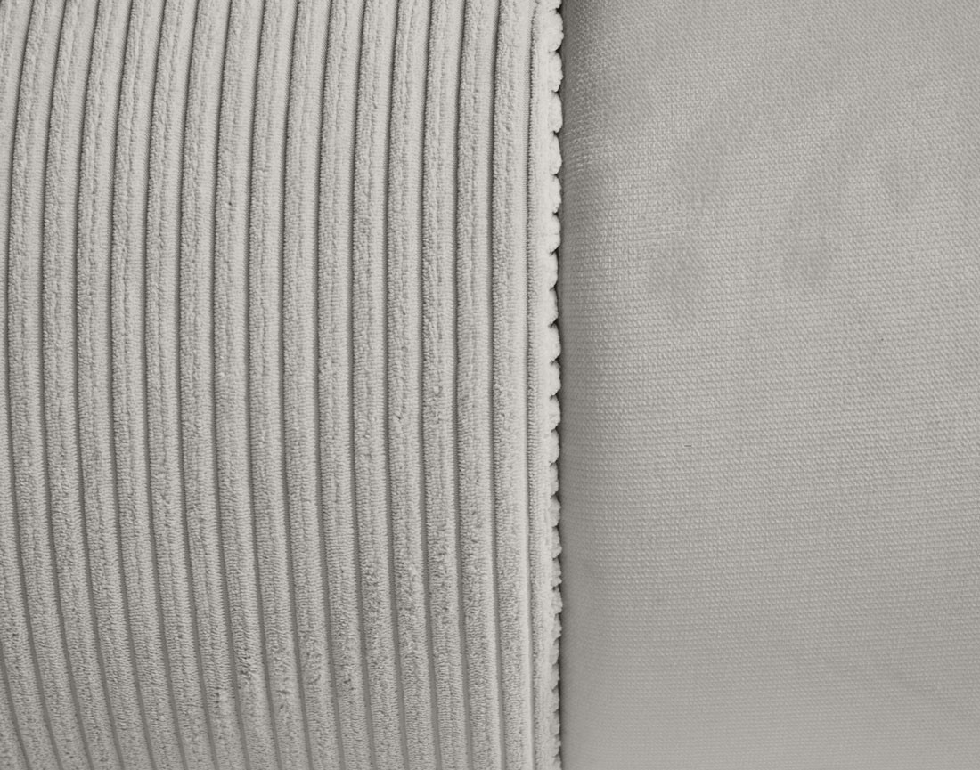 Canapé 3 places convertible avec coffre en velours et velours côtelé Elio