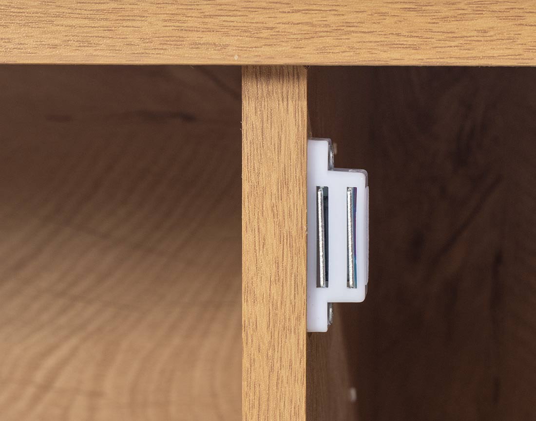 Meuble TV bois et cannage 140 cm Goto