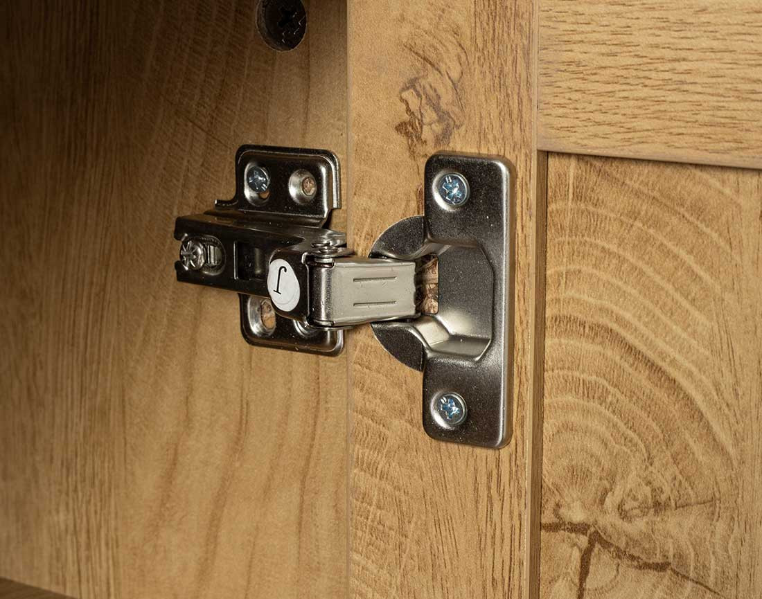 Meuble TV bois et cannage 167 cm Goto