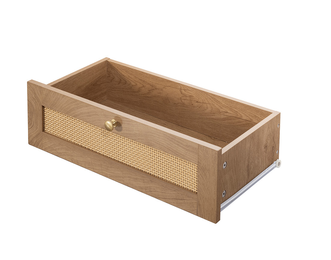 Table basse bois et cannage 110 cm Goto