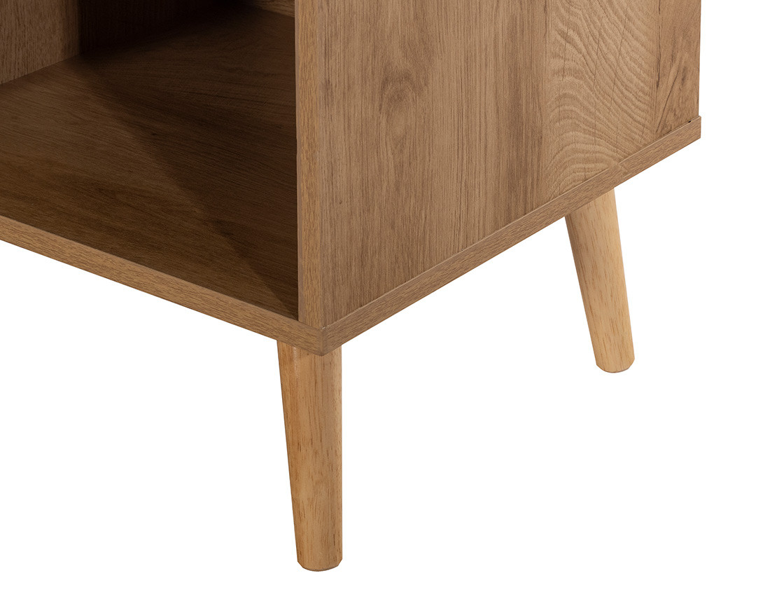 Buffet haut bois et cannage 80 cm Goto