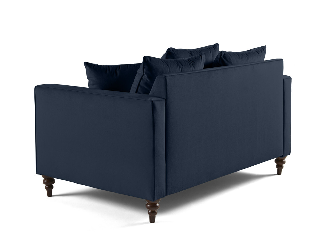 Canapé droit 2 places en velours Flamingo