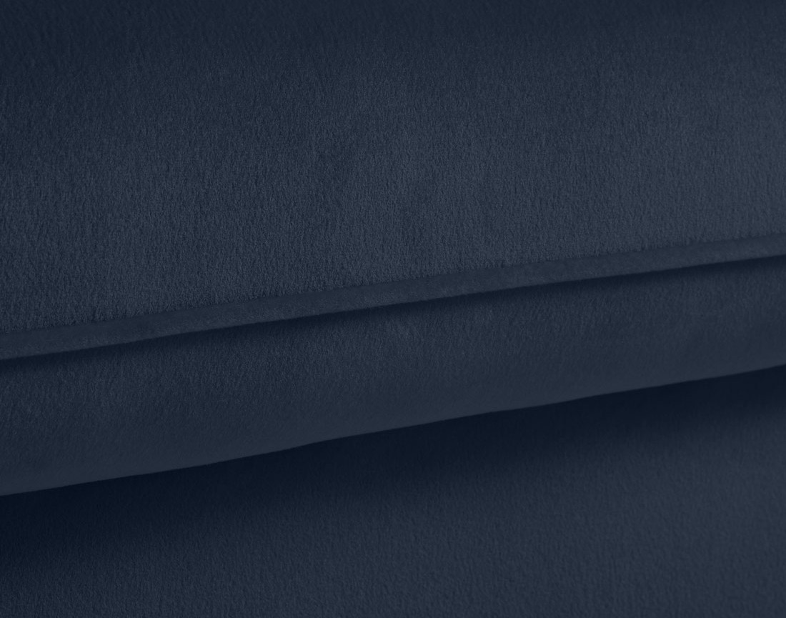 Canapé droit 2 places en velours Flamingo