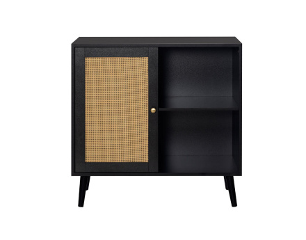 Buffet haut noir 80 cm Goto
