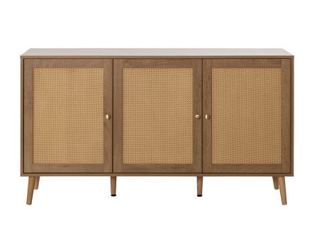 Buffet bas bois et cannage 140 cm Goto