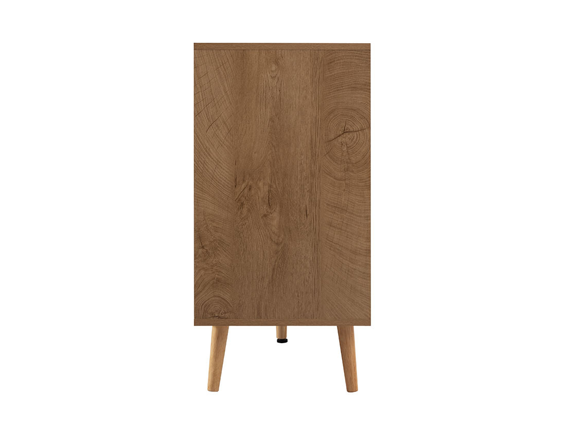 Buffet bas bois et cannage 140 cm Goto