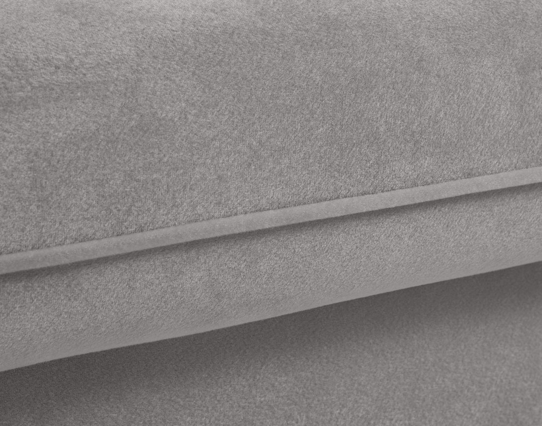 Canapé droit 3 places convertible en velours Flamingo