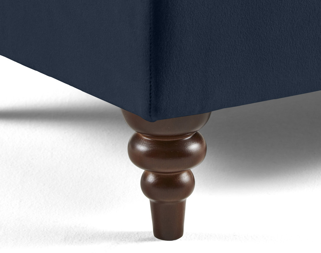 Canapé droit 2 places en velours Flamingo