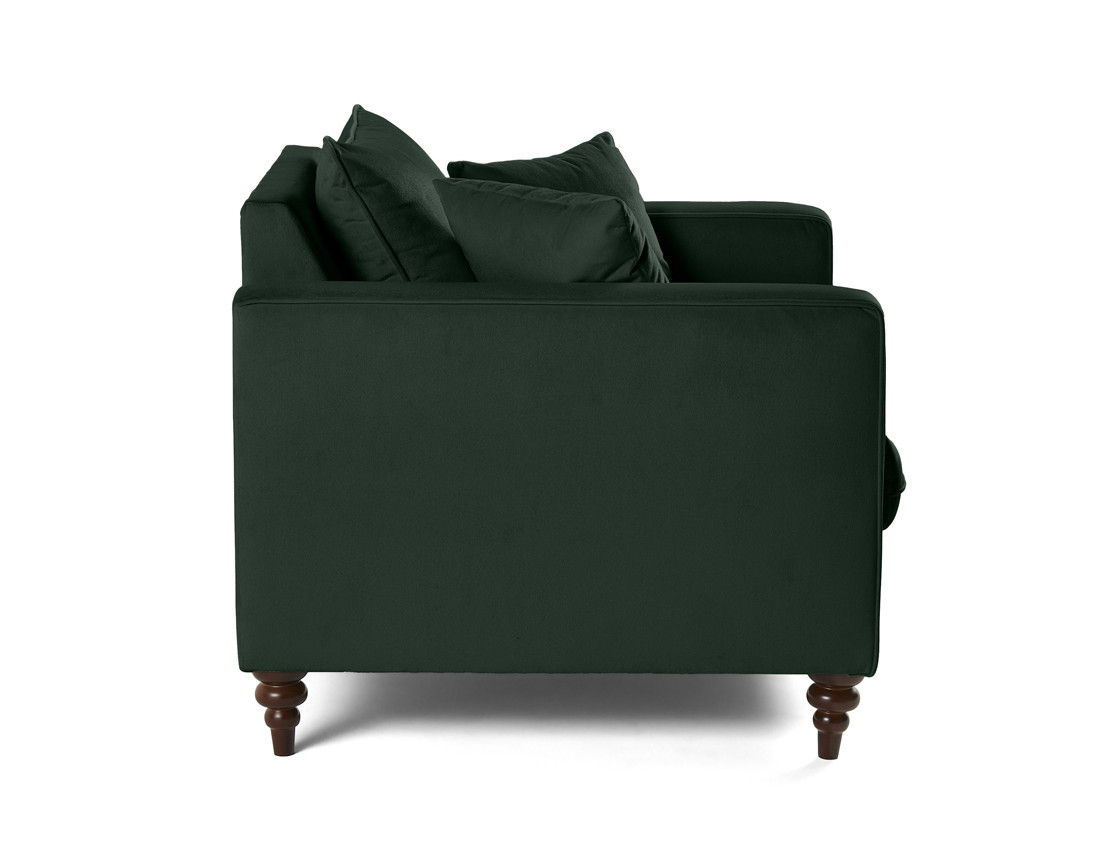 Fauteuil en velours Flamingo