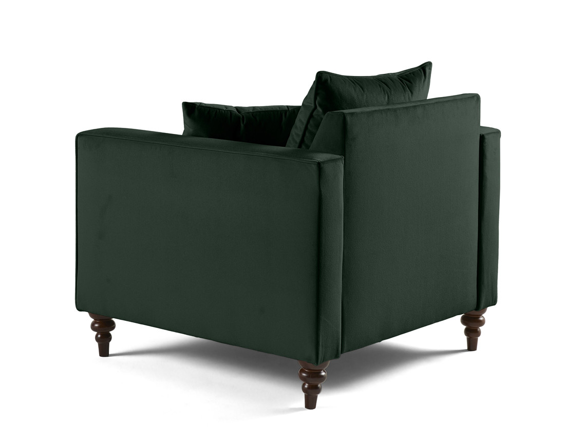 Fauteuil en velours Flamingo