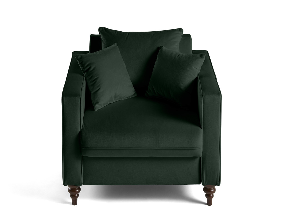 Fauteuil en velours Flamingo