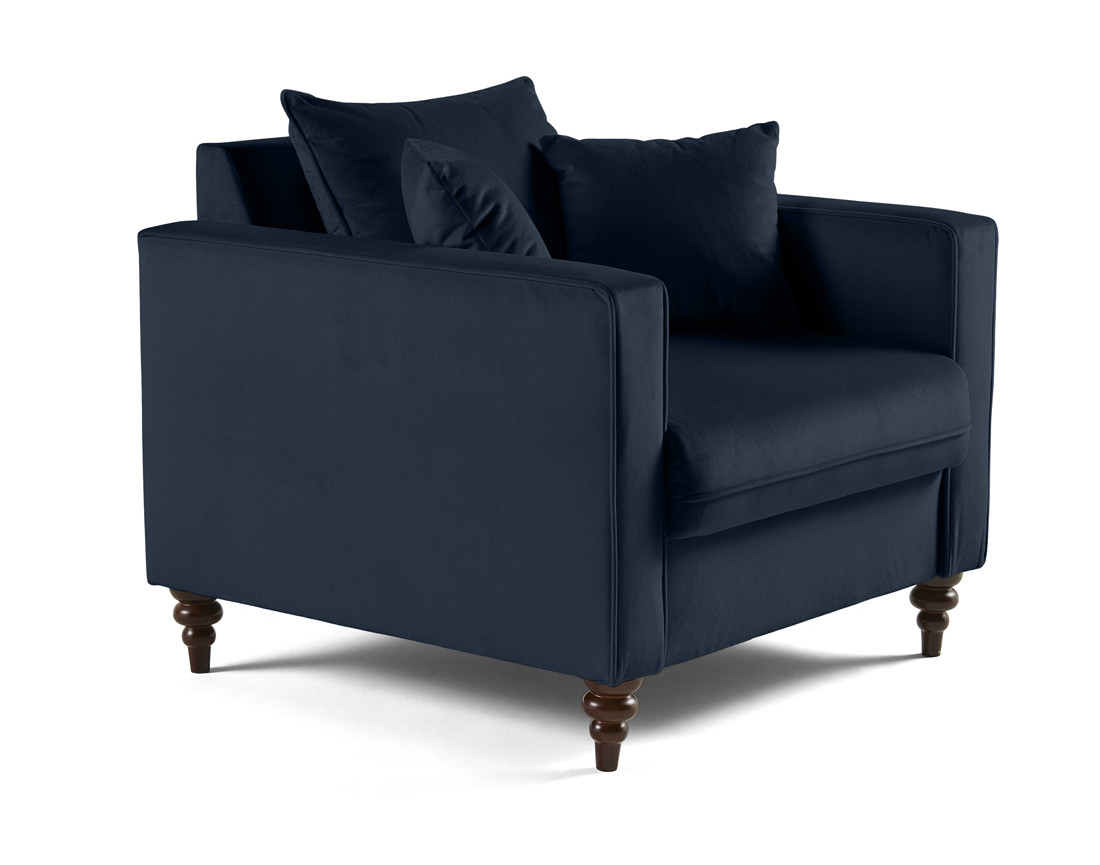 Fauteuil en velours Flamingo