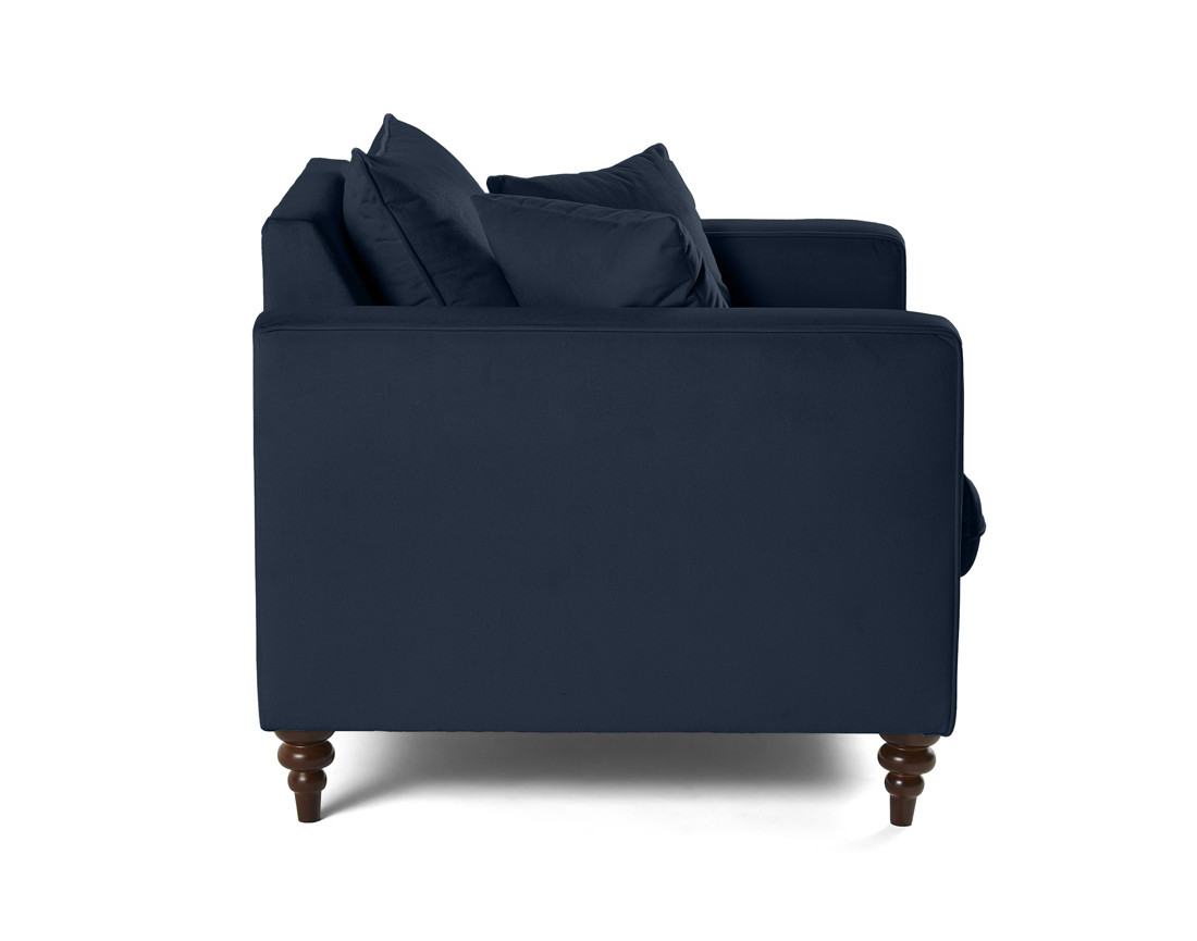 Fauteuil en velours Flamingo