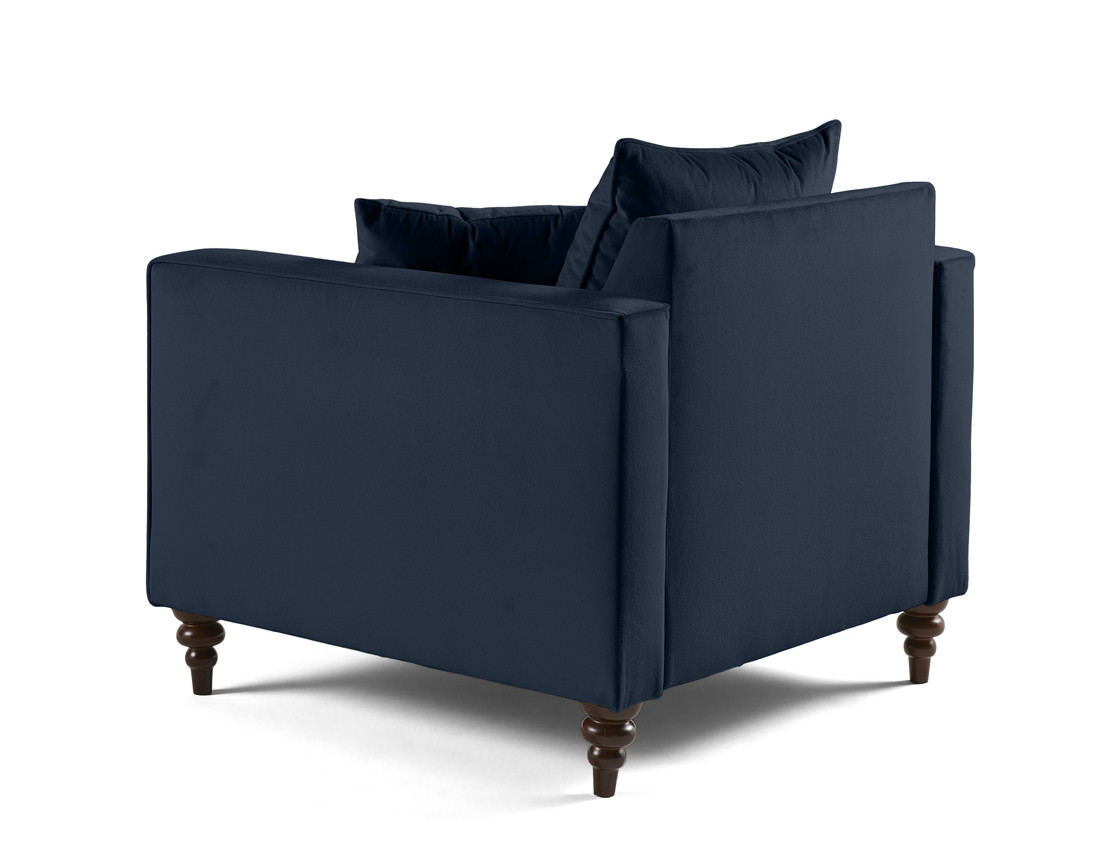 Fauteuil en velours Flamingo