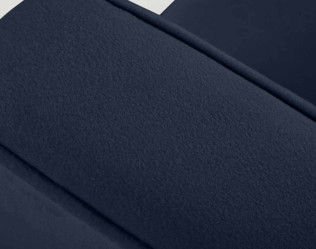 Fauteuil en velours Flamingo