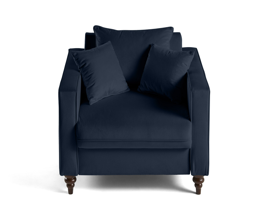 Fauteuil en velours Flamingo