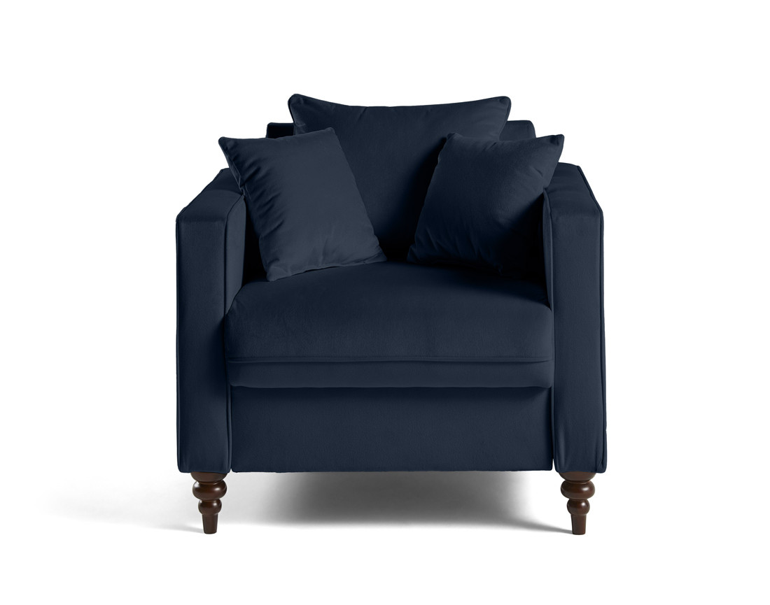 Fauteuil en velours Flamingo