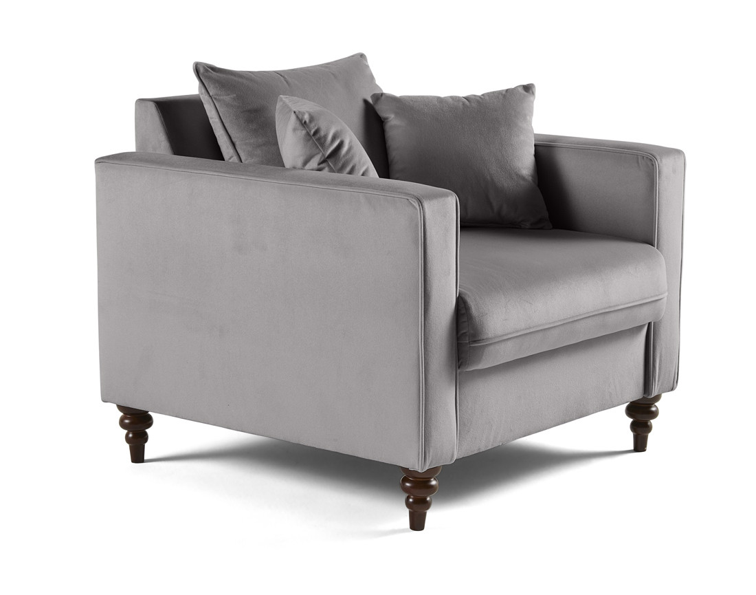 Fauteuil en velours Flamingo