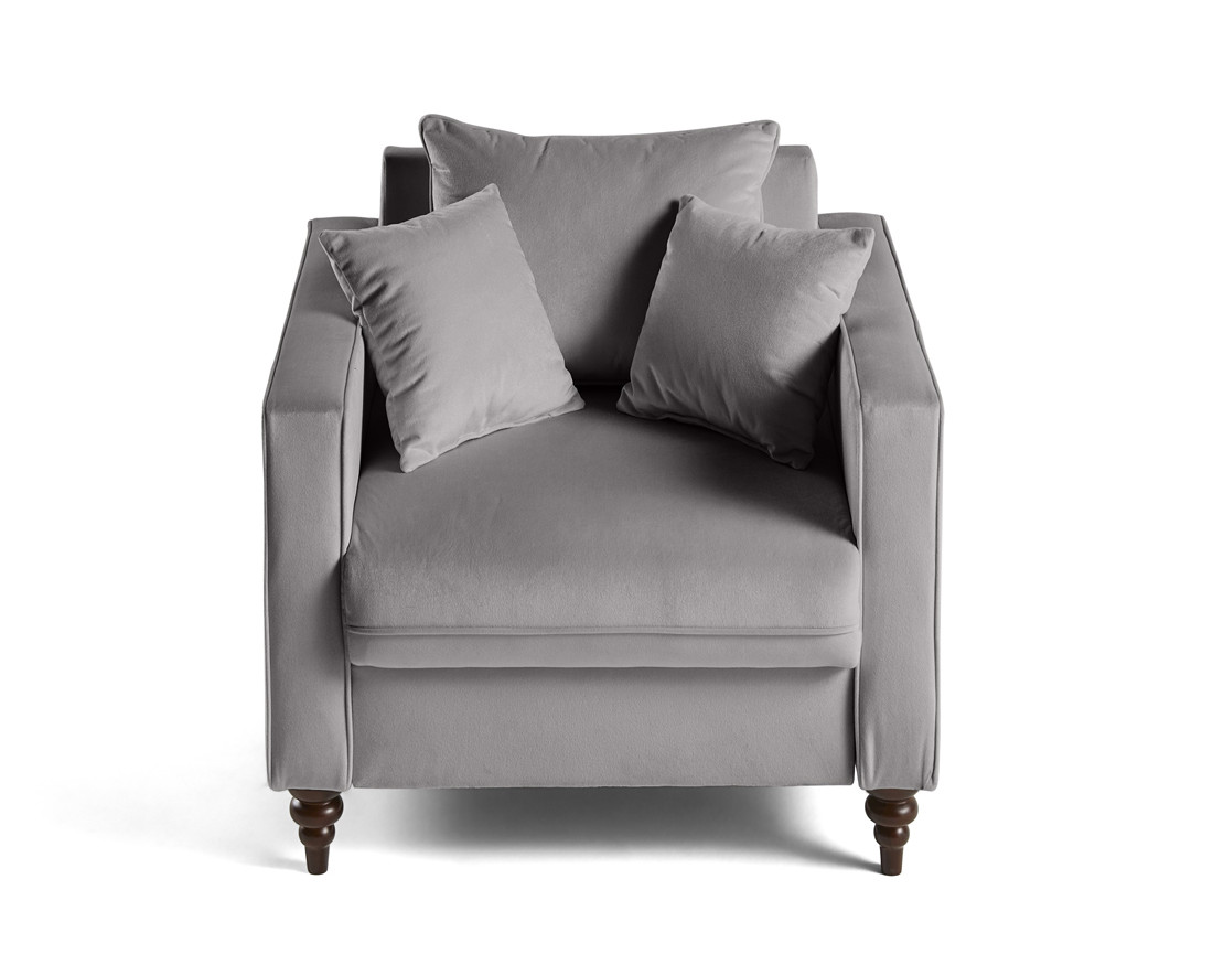 Fauteuil en velours Flamingo