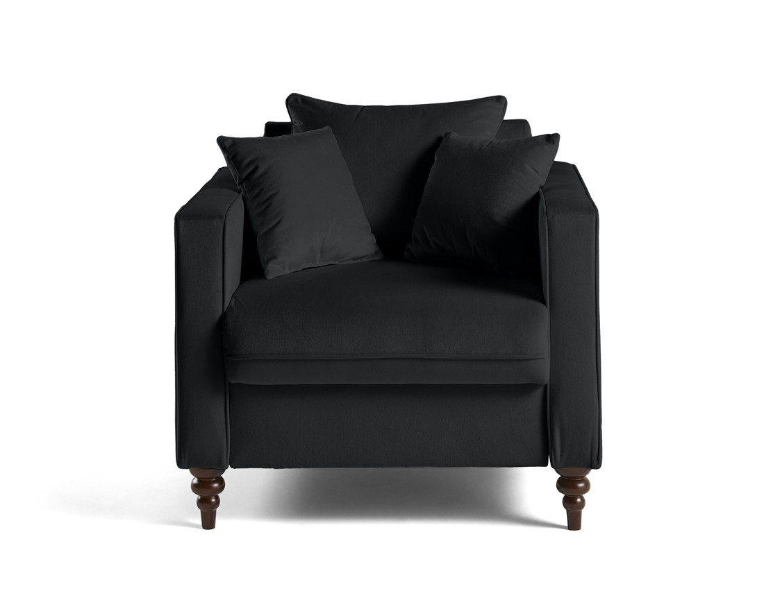 Fauteuil en velours Flamingo