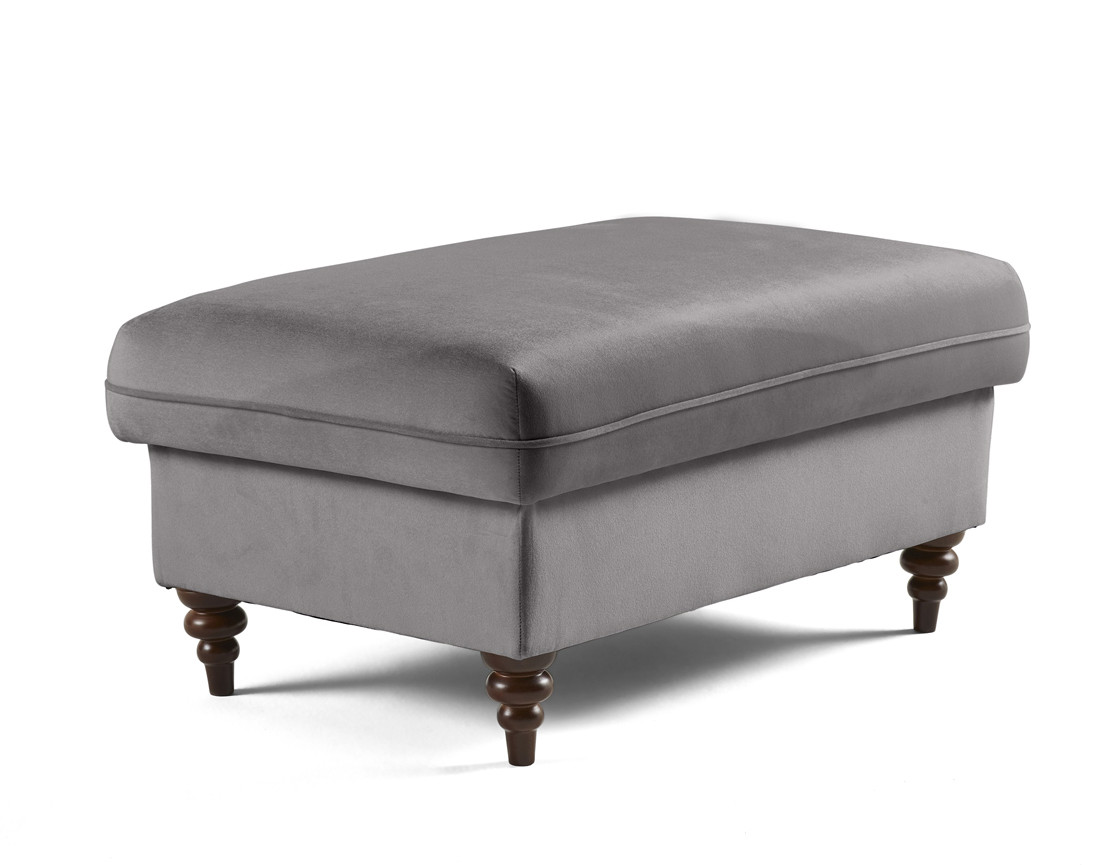 Pouf en velours Flamingo