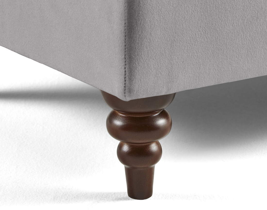 Pouf en velours Flamingo