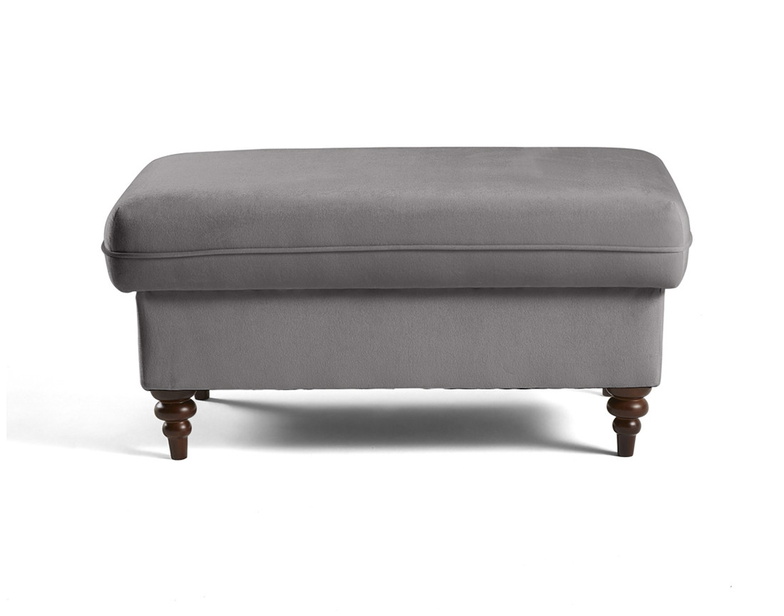 Pouf en velours Flamingo