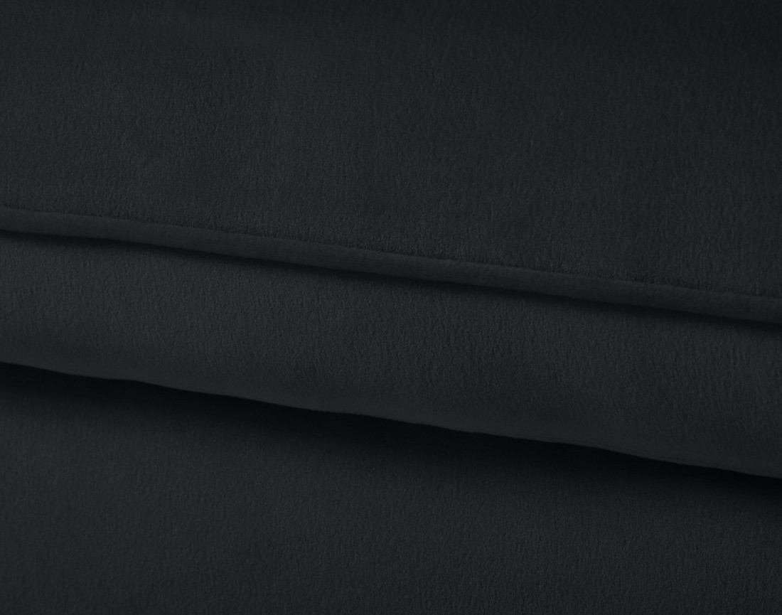 Canapé d'angle droit 4 places convertible en velours Flamingo