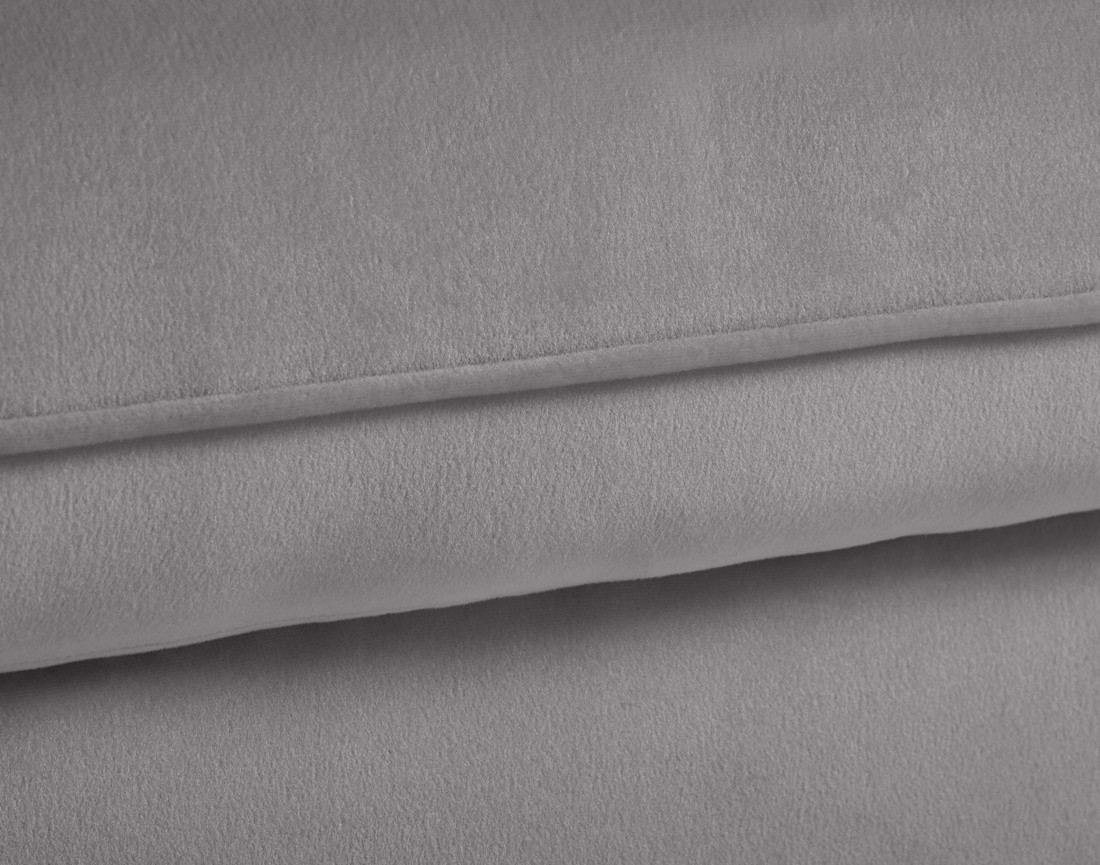 Canapé d'angle gauche 4 places convertible en velours Flamingo