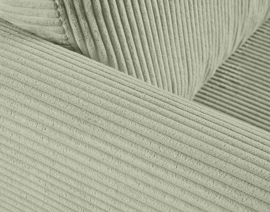 Canapé 3 places convertible déplimousse en velours côtelé Marilia