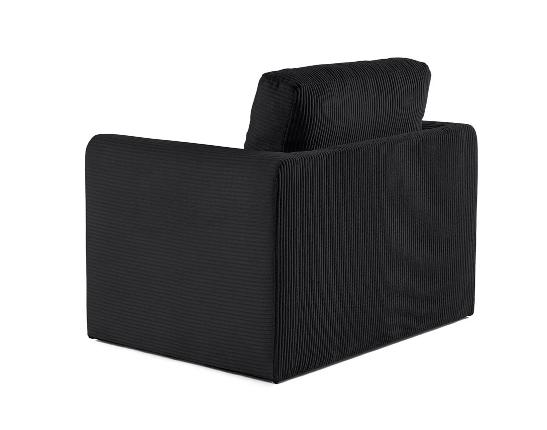 Fauteuil convertible déplimousse en velours côtelé Marilia