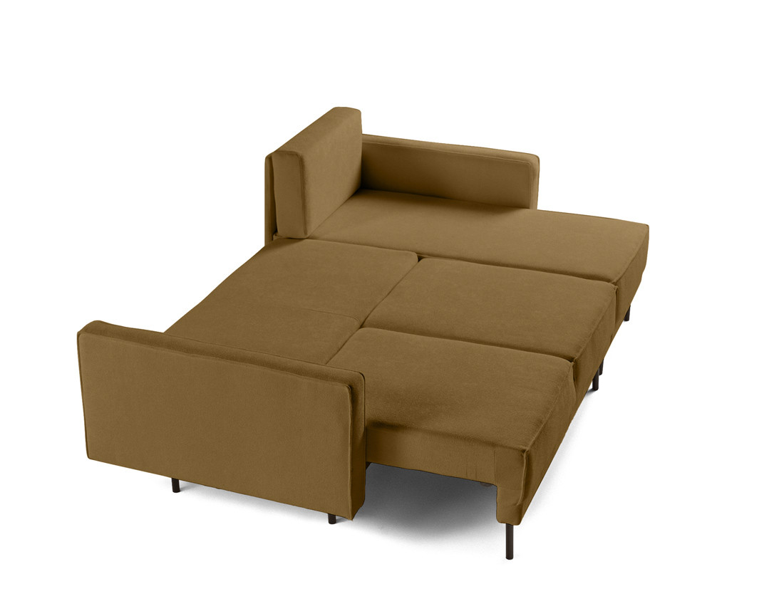 Canapé d'angle réversible convertible avec coffre en tissu Charlie