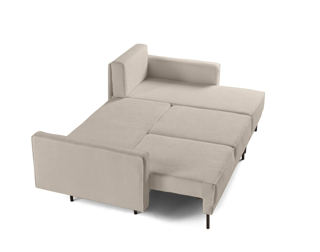 Canapé d'angle réversible convertible avec coffre en tissu Charlie