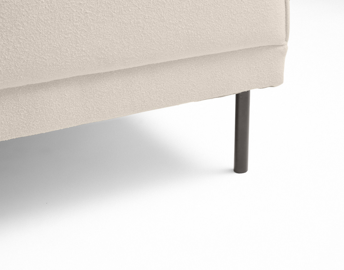 Canapé d'angle réversible convertible avec coffre en tissu Charlie