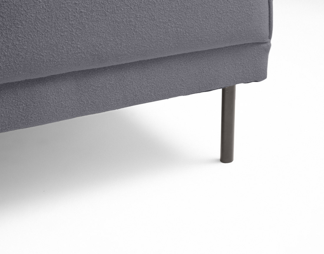 Canapé panoramique en U convertible avec coffre en tissu Charlie