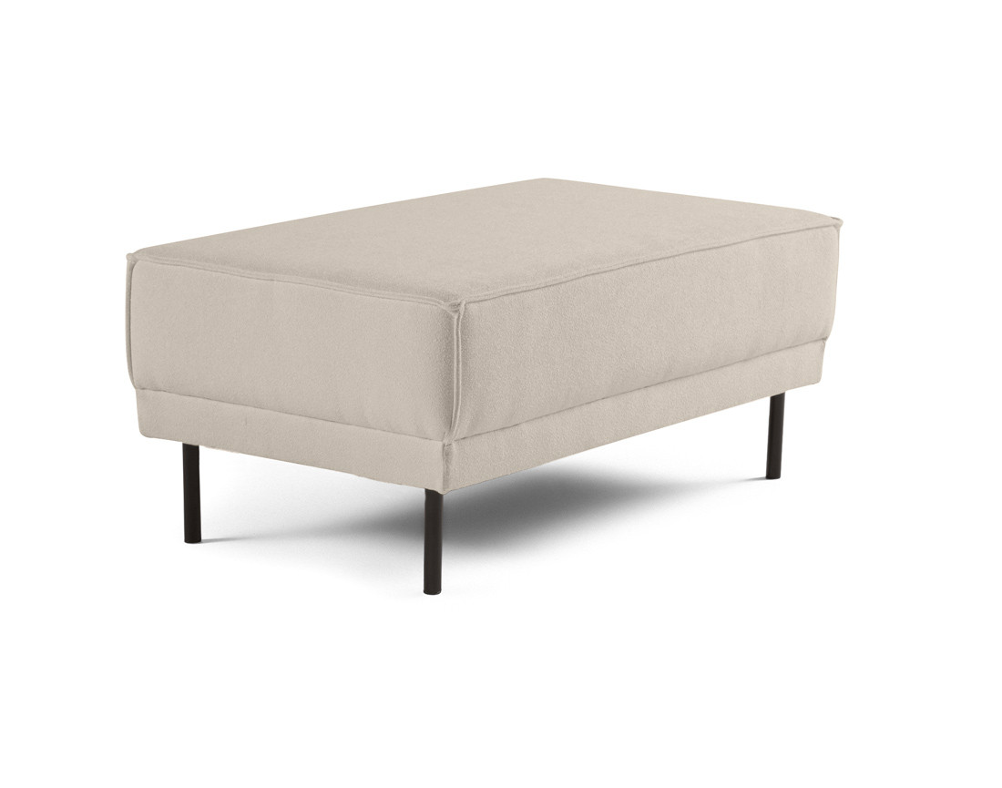 Pouf pieds hauts en tissu Charlie