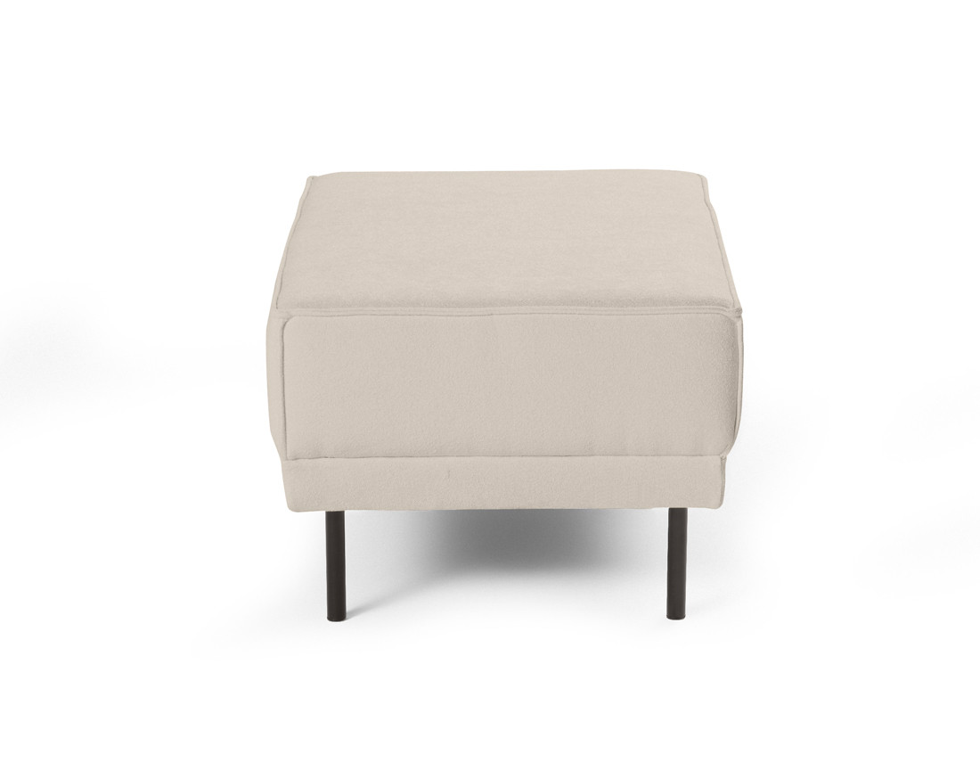 Pouf pieds hauts en tissu Charlie