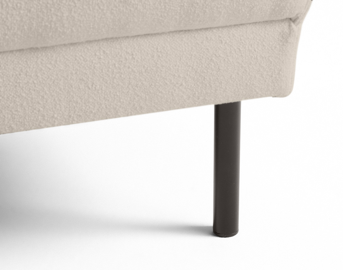 Pouf pieds hauts en tissu Charlie