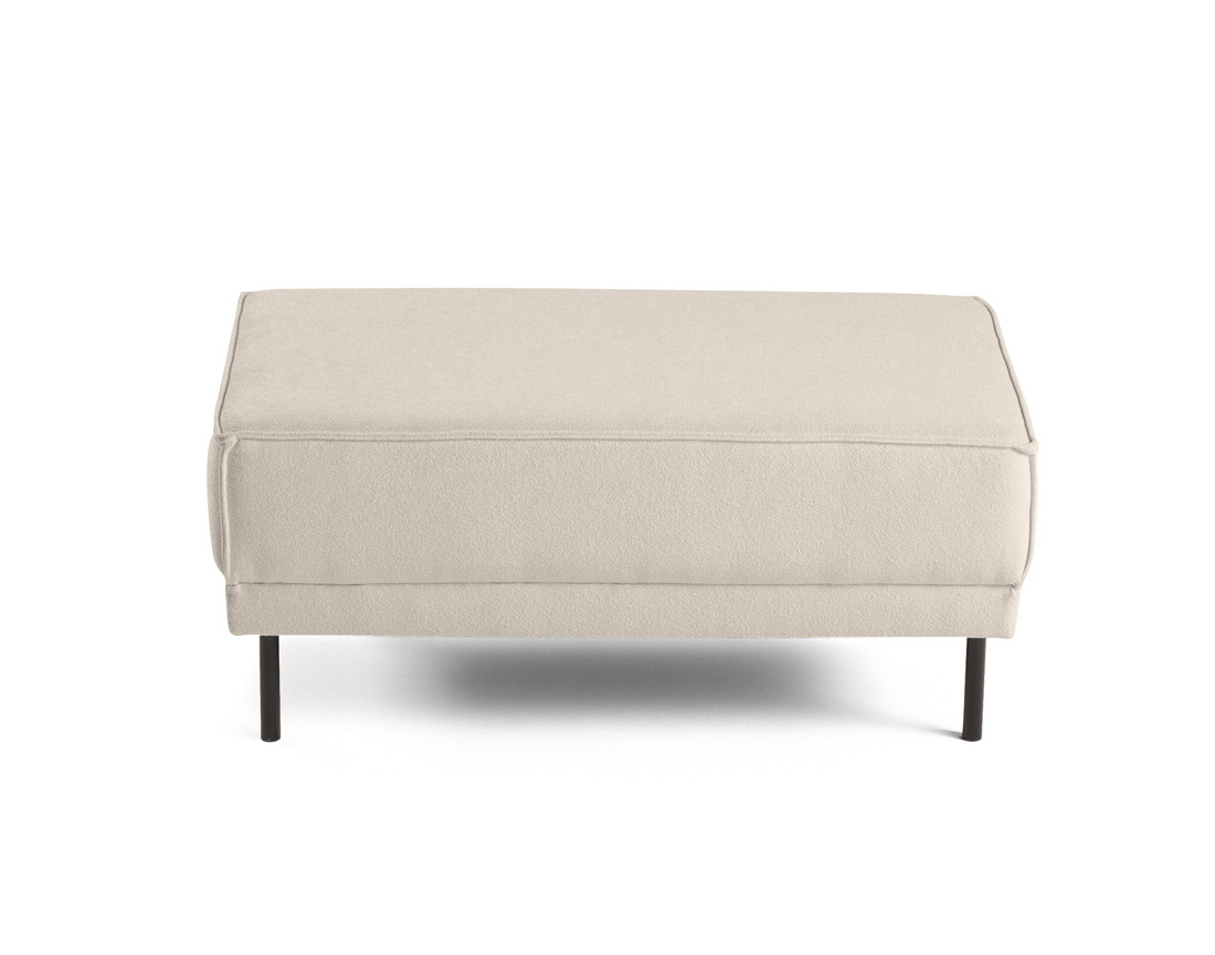 Pouf pieds hauts en tissu Charlie