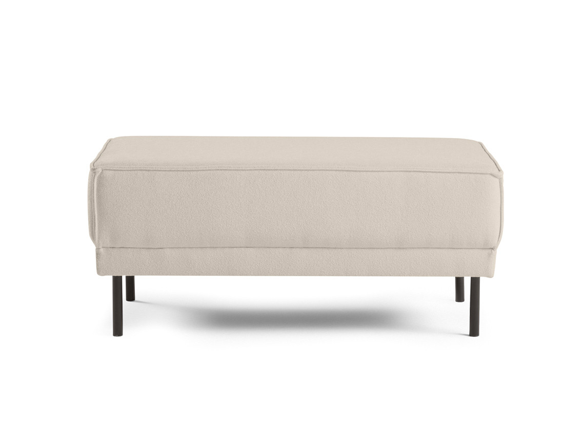 Pouf pieds hauts en tissu Charlie