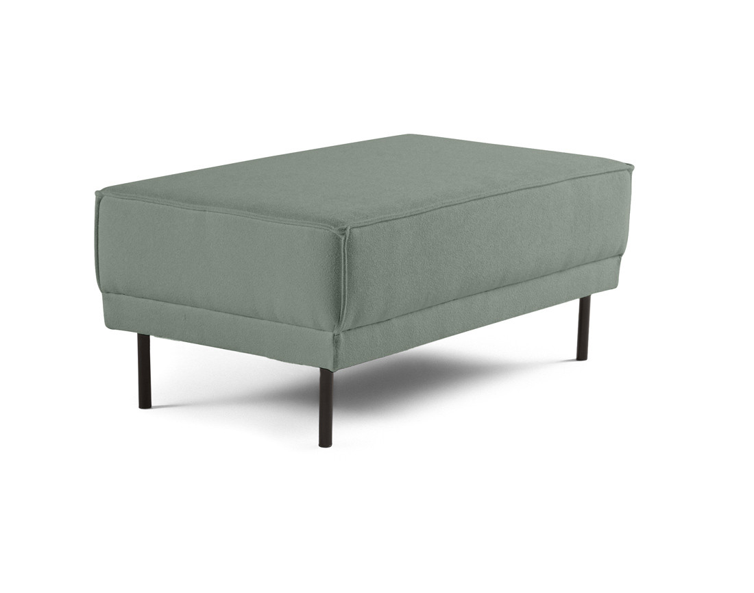 Pouf pieds hauts en tissu Charlie