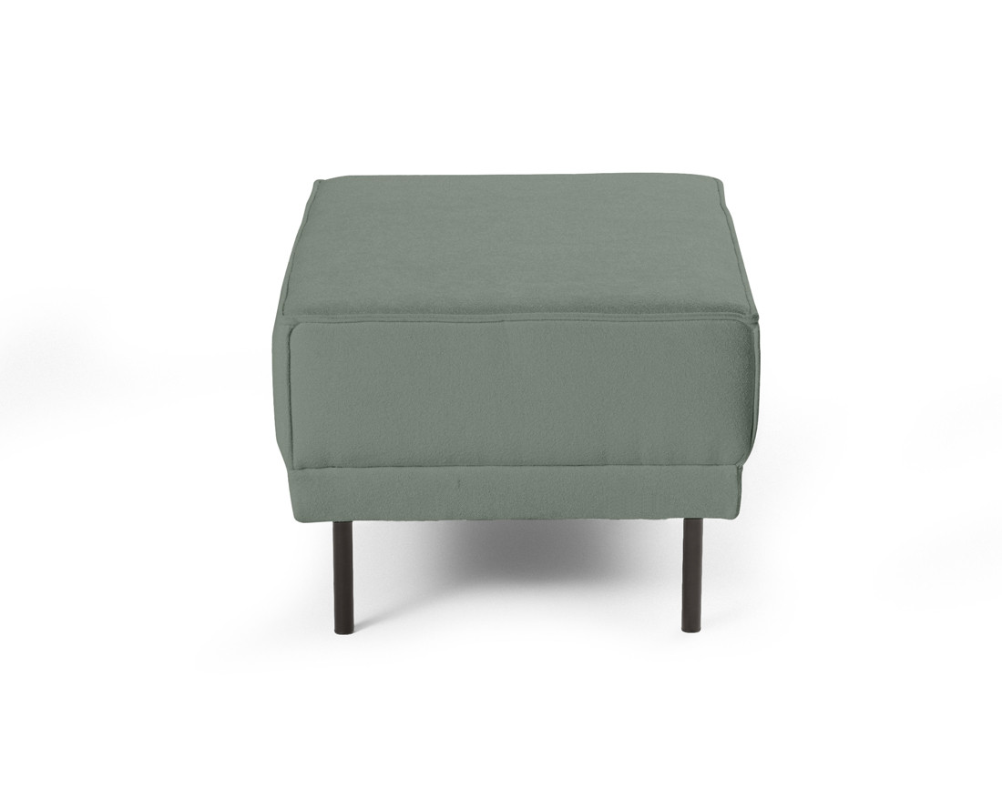 Pouf pieds hauts en tissu Charlie