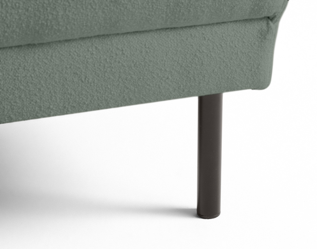 Pouf pieds hauts en tissu Charlie