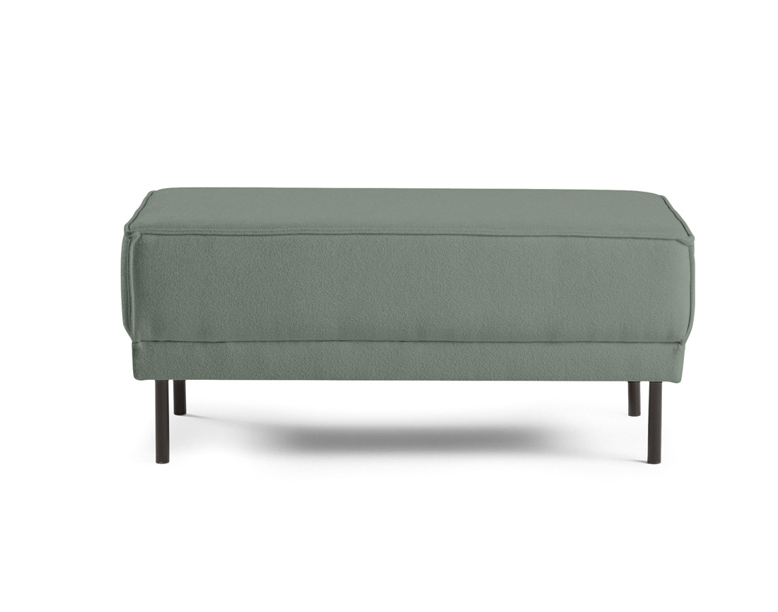 Pouf pieds hauts en tissu Charlie