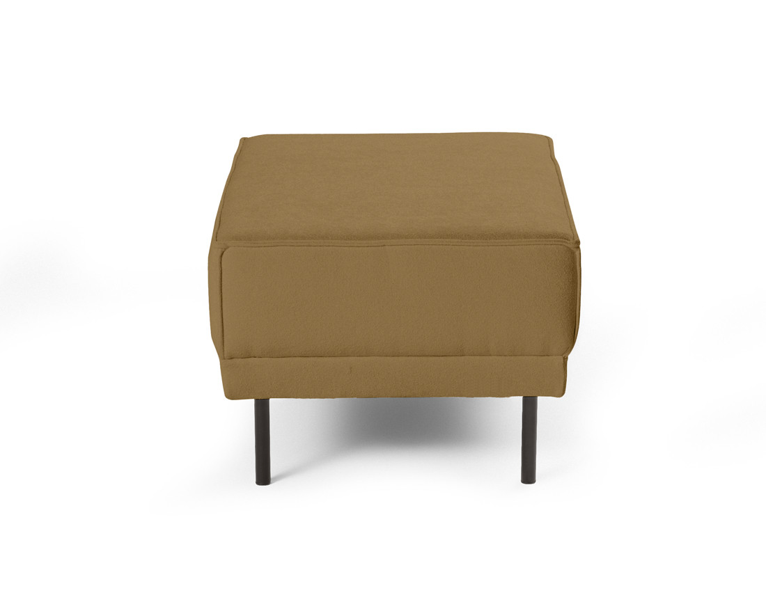 Pouf pieds hauts en tissu Charlie