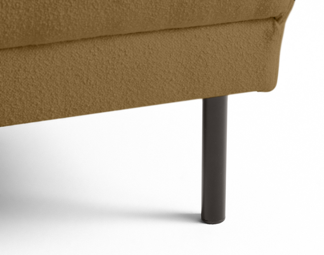 Pouf pieds hauts en tissu Charlie