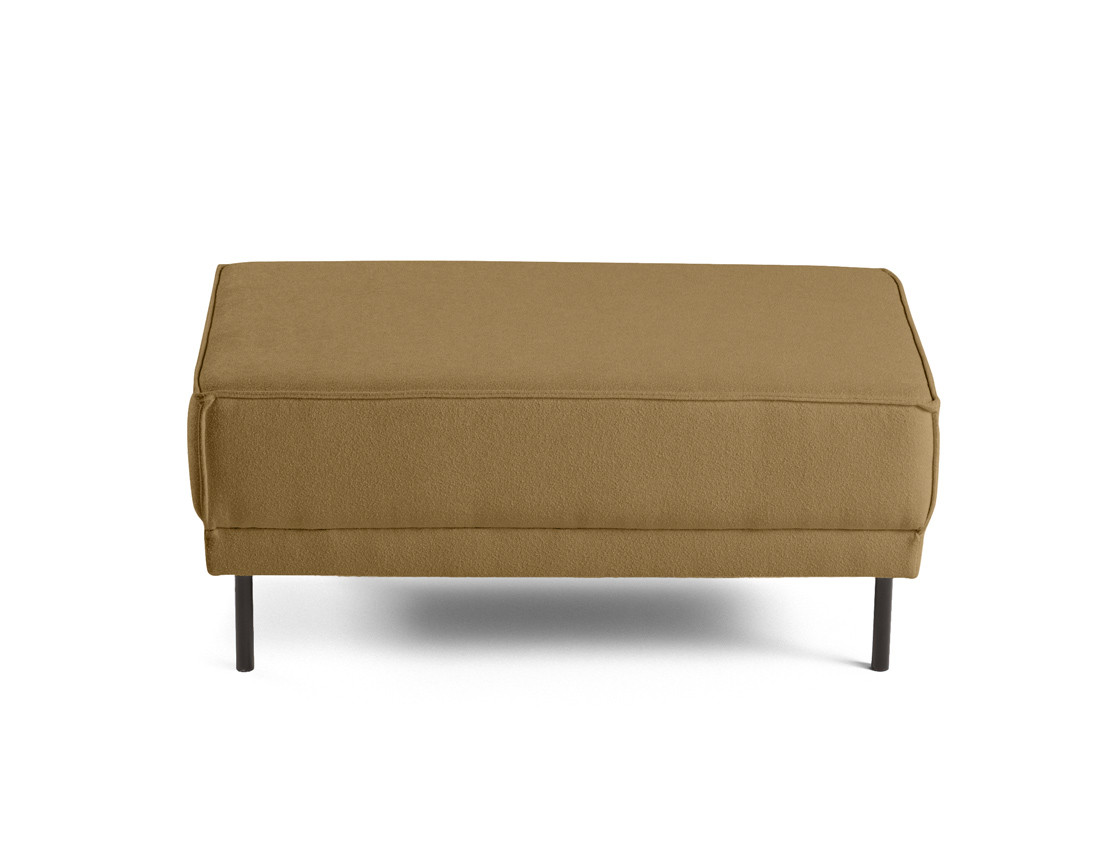 Pouf pieds hauts en tissu Charlie