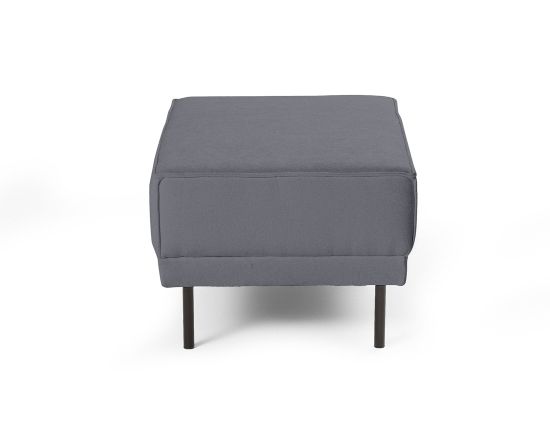 Pouf pieds hauts en tissu Charlie