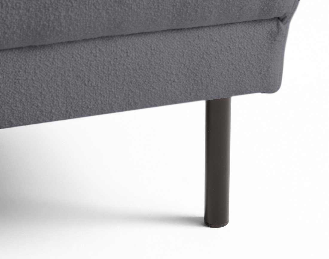 Pouf pieds hauts en tissu Charlie