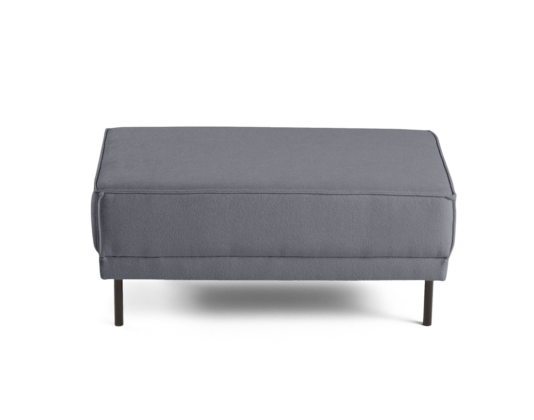 Pouf pieds hauts en tissu Charlie